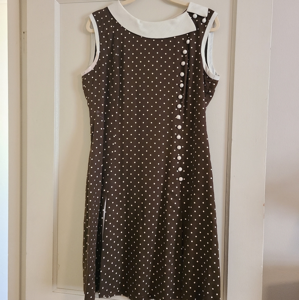 Vintage Mod Polka Dot Dress